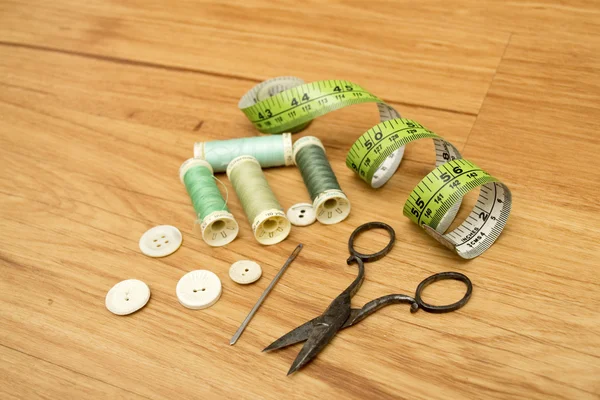 Sewing kit equipment — Stock Photo, Image