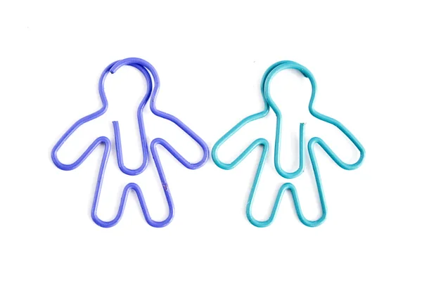 Paper clip people — Stock Photo, Image