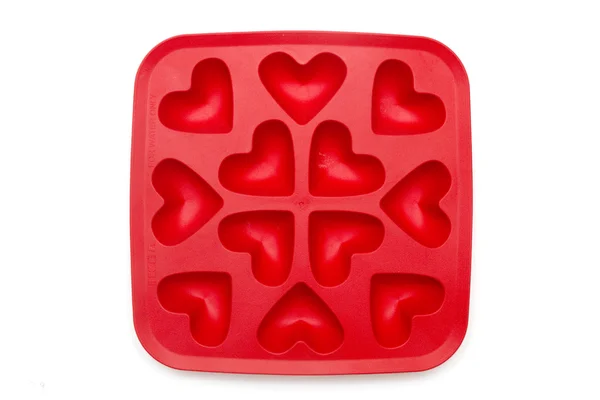 Heart ice moulds — Stock Photo, Image