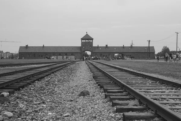 Campo di concentramento di Auschwitz, Polonia — Foto Stock