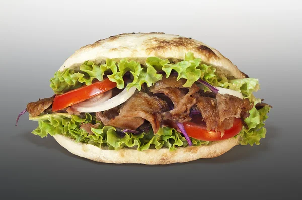 Doner kebab smörgås Stockbild