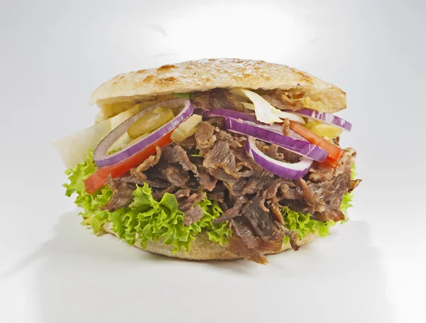 Döner Kebab mi Salat Jogdíjmentes Stock Fotók