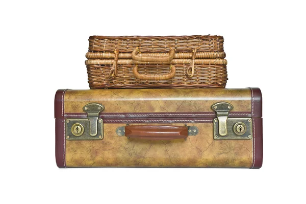 Suitcase and trunk — Stock Photo, Image