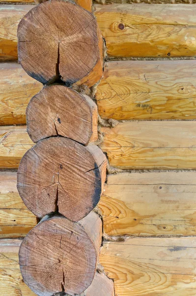 Деталь дерев'яного будинку — стокове фото