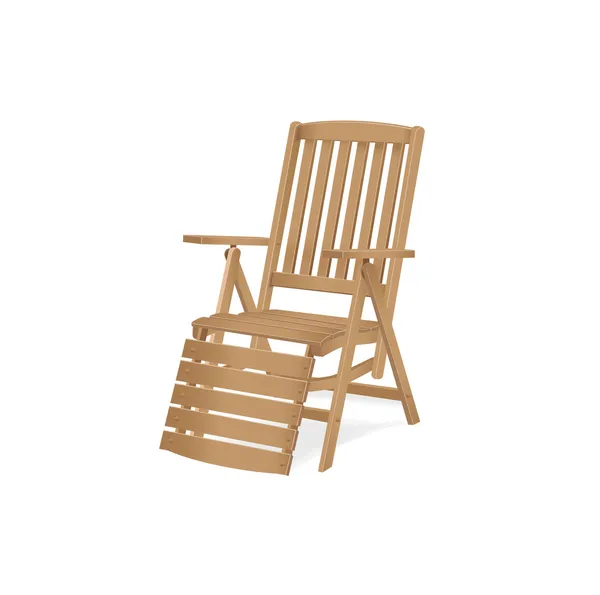 Ilustração da cadeira de praia — Vetor de Stock