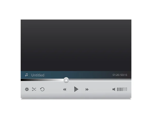 Интерфейс медиа плеера — стоковый вектор