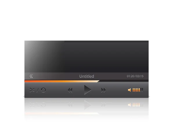 メディア プレーヤーのベクトル インターフェイス ストックイラスト