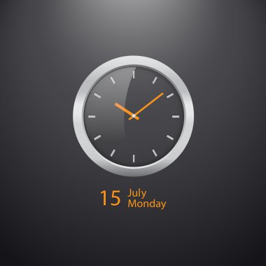 vektör çizim saat widget