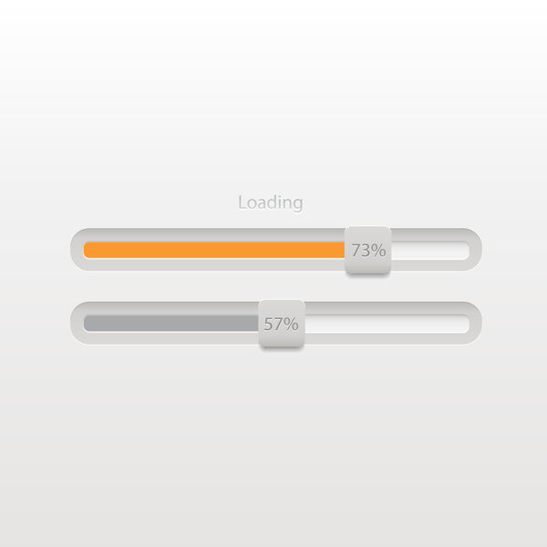 Vector progress loading bar