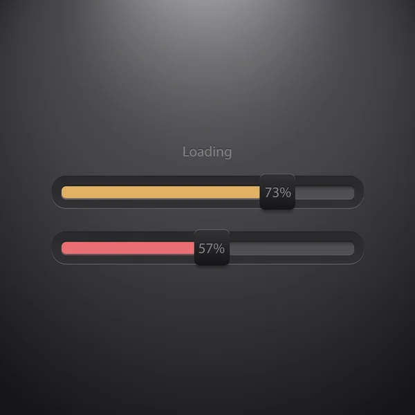 Vektor Fortschrittsbalken laden Stockvektor