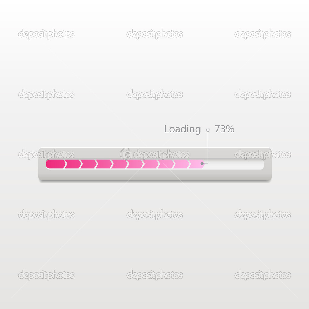 Vector progress loading bar