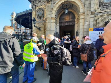 Budapeşte. Macaristan. 03.06.2022 Ukraynalı mültecilere insani yardım
