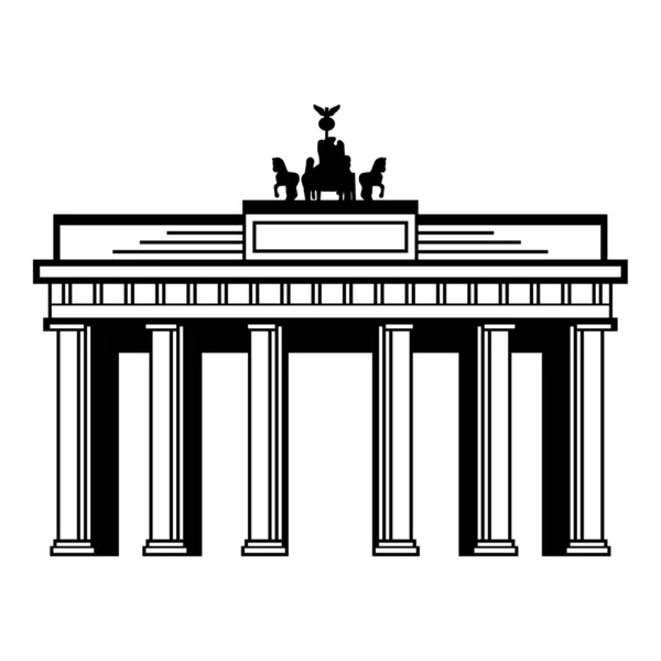 Porte de Brandebourg — Image vectorielle