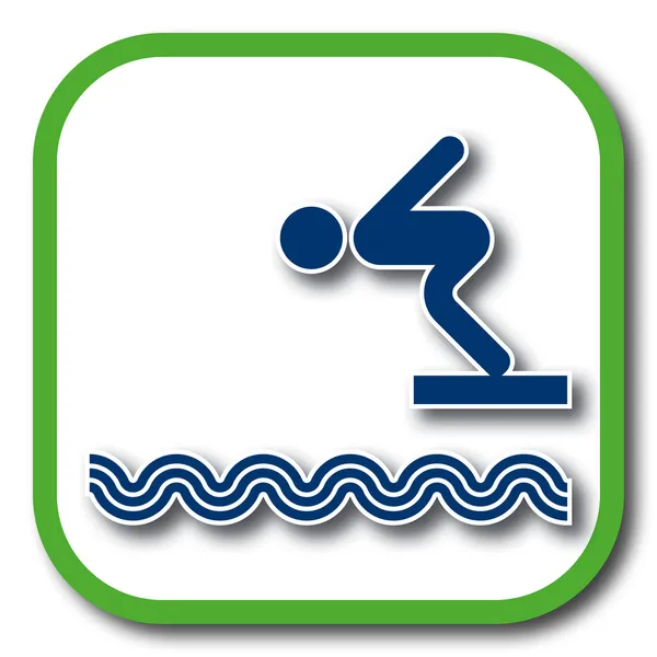 Icona della piscina — Vettoriale Stock