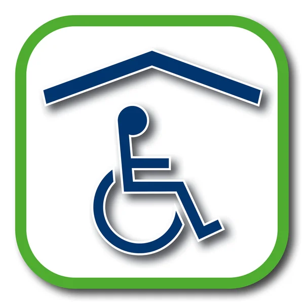 tekerlekli sandalye erişilebilir ev simgesini