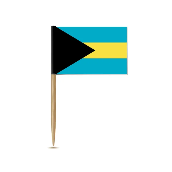 Bahamas flagga — Stock vektor