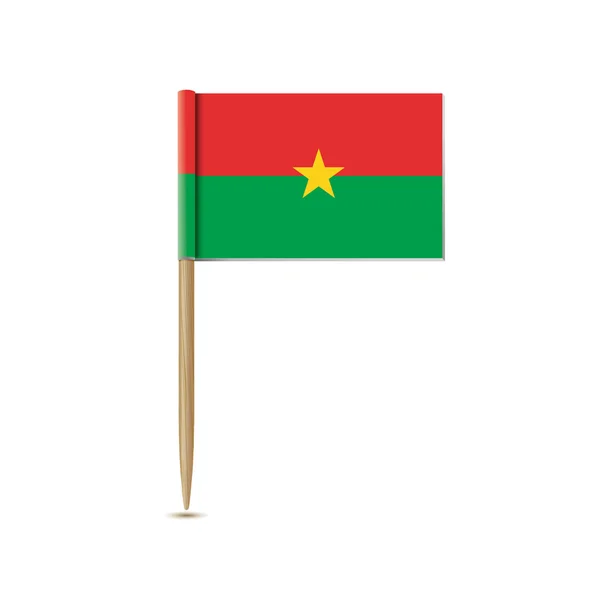 ブルキナファソの国旗 — ストックベクタ