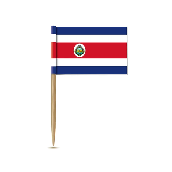 Bandeira da Costa Rica — Vetor de Stock