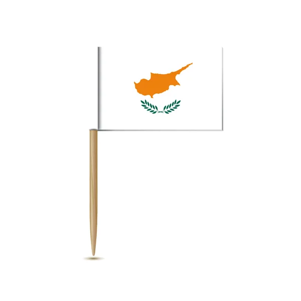 Bandera de Chipre — Vector de stock