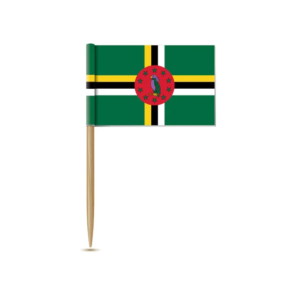Bandera Dominica — Archivo Imágenes Vectoriales