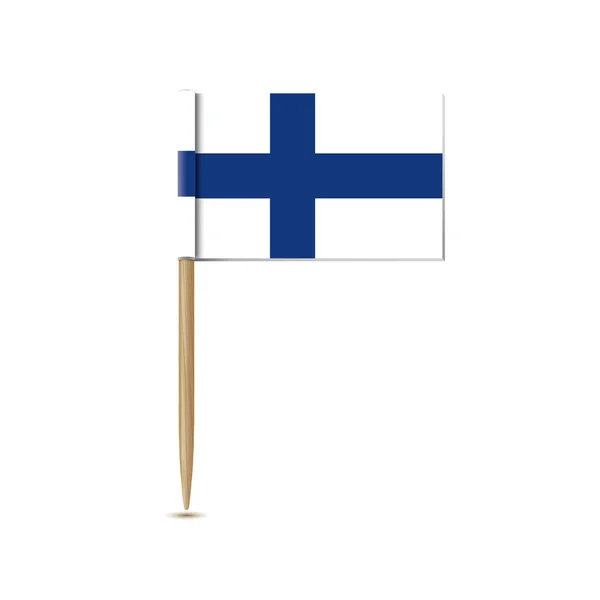 Finland flagga — Stock vektor