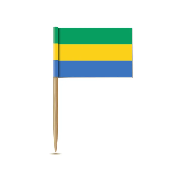 Bendera Gabon - Stok Vektor