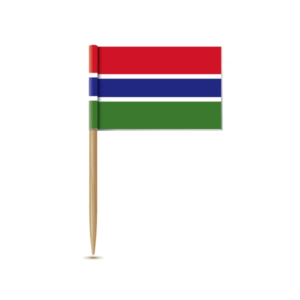 Bandiera Gambia — Vettoriale Stock