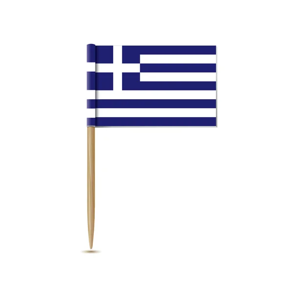 Grecia bandera — Vector de stock