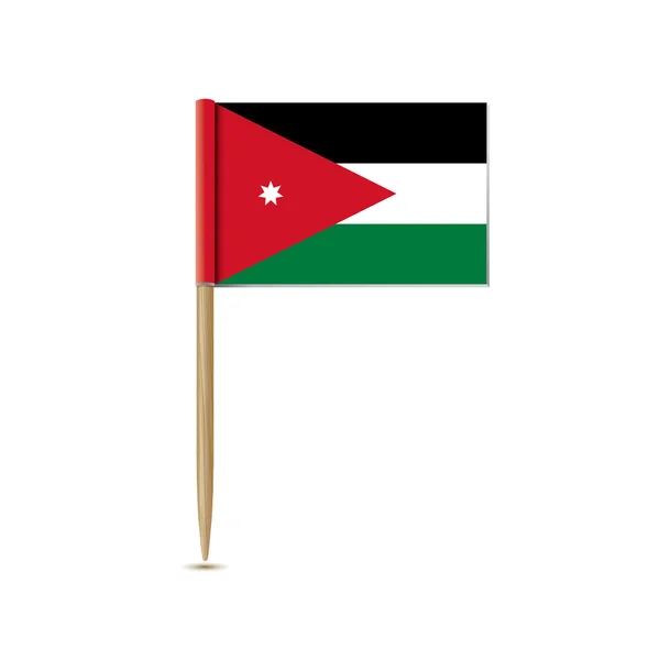 ヨルダンの国旗 — ストックベクタ