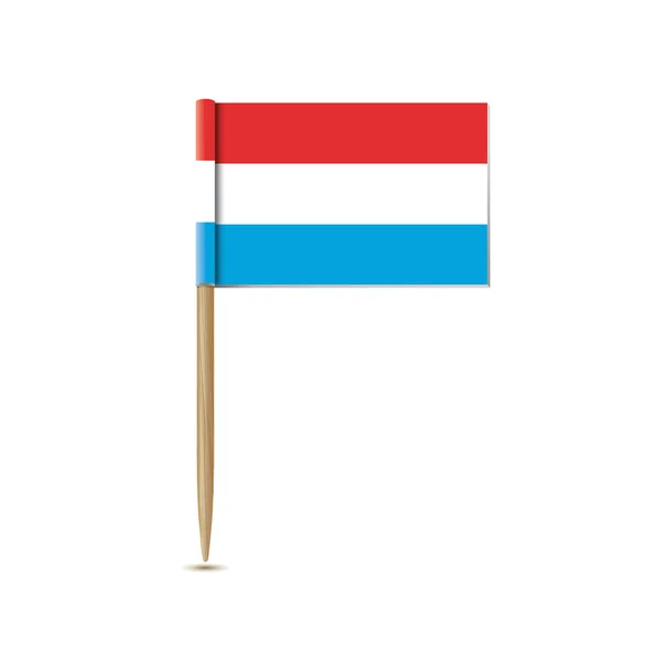 Luxemburgs flagga — Stock vektor