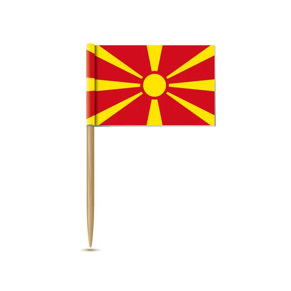 Bandeira Macedónia — Vetor de Stock