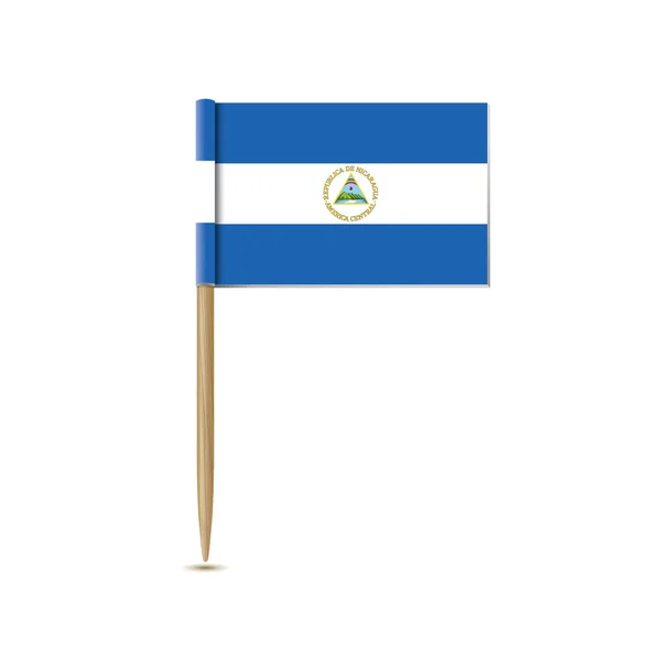 Nicarágua Bandeira — Vetor de Stock