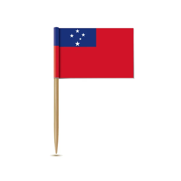 Bandeira da Samoa — Vetor de Stock