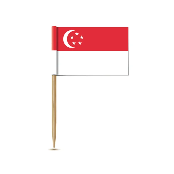 Bandiera Singapore — Vettoriale Stock