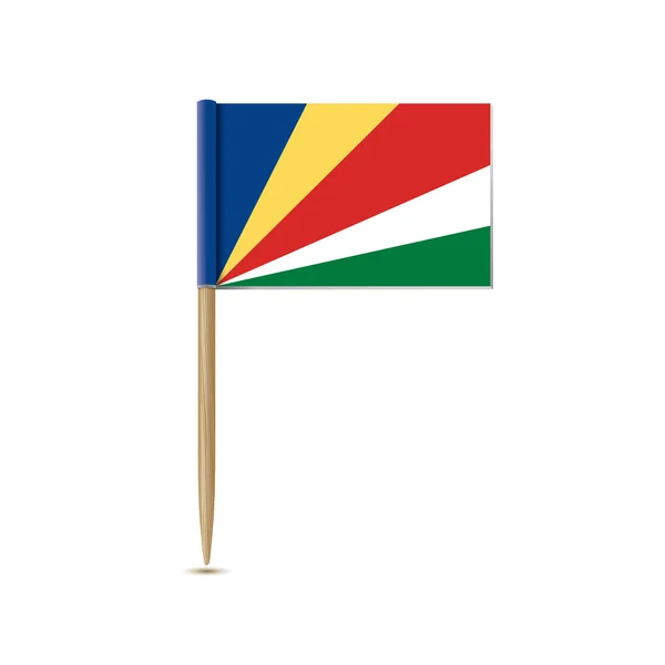 Seychellen-Flagge — Stockvektor