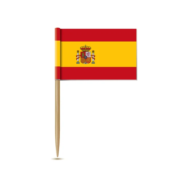 Spanien flagga — Stock vektor