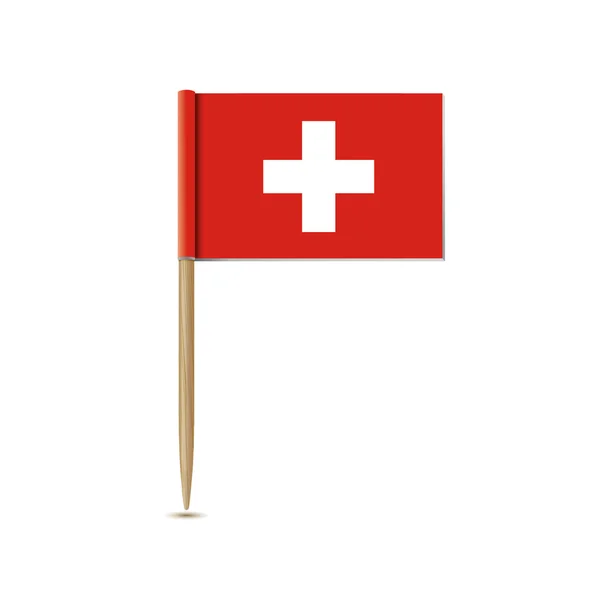 Svizzera bandiera — Vettoriale Stock