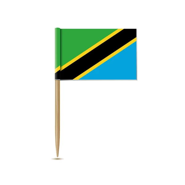 Tansania-Flagge — Stockvektor