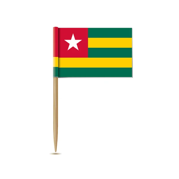 Togo Flagg – stockvektor