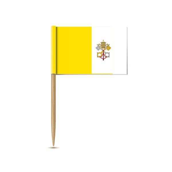 Bandeira da Cidade do Vaticano — Vetor de Stock