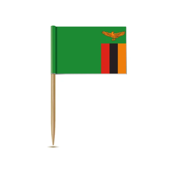 Bandera de Zambia — Vector de stock