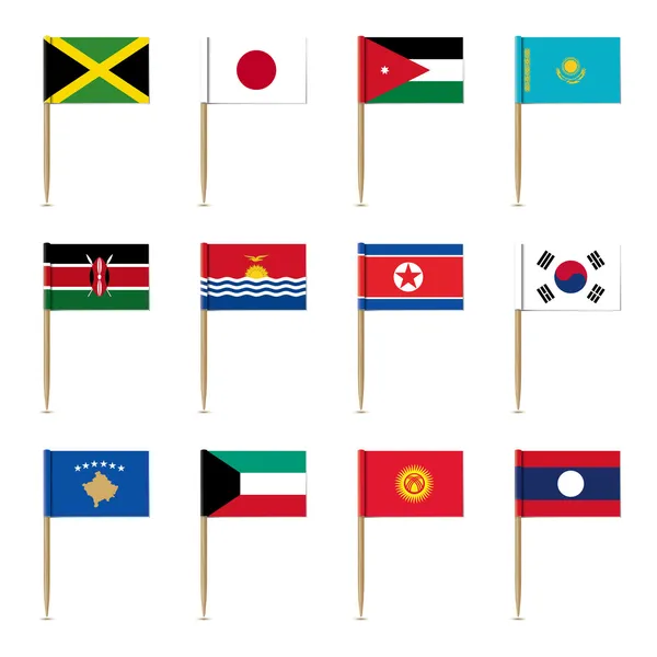 Set of international flags — Stock Vector