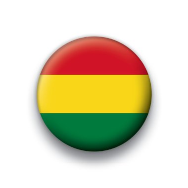 vektör bayrak düğmesini dizi bütün egemen ülkeler - Bolivya