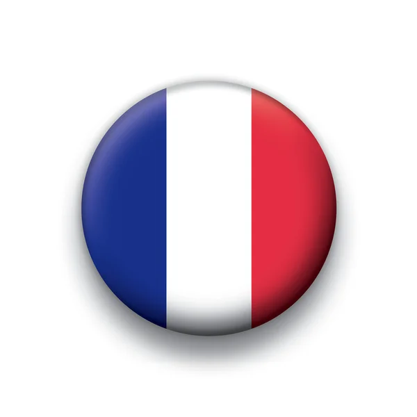 Vektor-Flaggen-Tasten-Serie aller souveränen Länder - Frankreich — Stockvektor