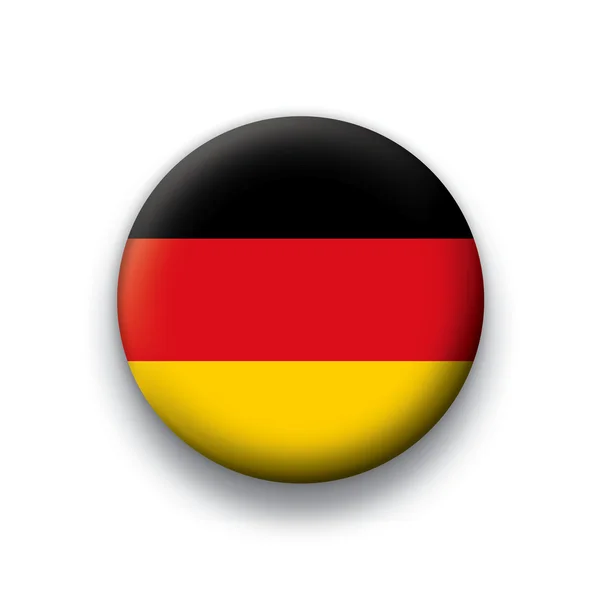 矢量标志按钮系列的所有主权国家-德国 — 图库矢量图片