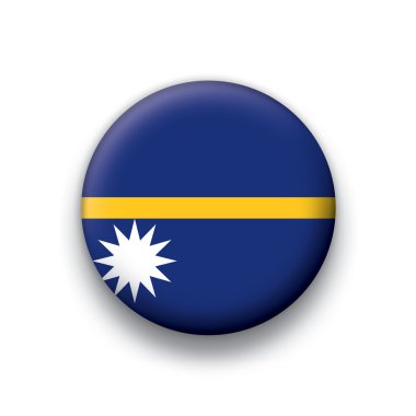 Bütün egemen ülkeler - nauru vektör bayrak düğmesini serisi