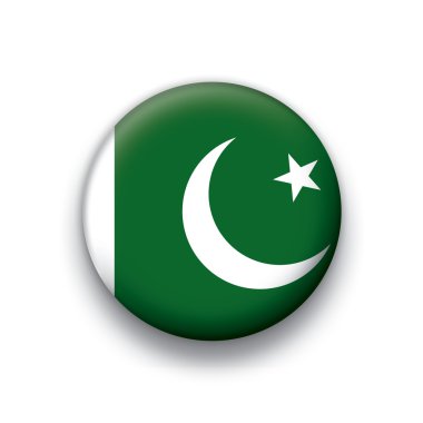 vektör bayrak düğmesini dizi bütün egemen ülkeler - pakistan