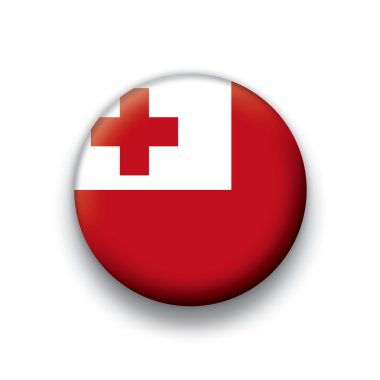 vektör bayrak düğmesini dizi bütün egemen ülkeler - tonga