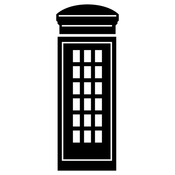 Vector illustration of tipical phone box of London — Stock Vector