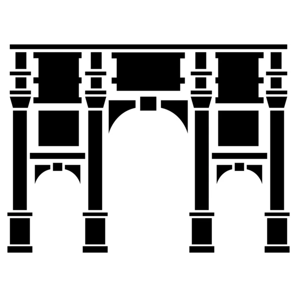 Ilustração vetorial do arco de mármore de Londres — Vetor de Stock